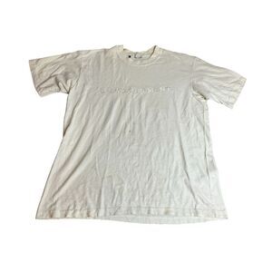 VTG Bum Equipment Shirt Adult Medium White‎ Embroidered 80s 90s Streetwear Mens
